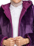Purple Long Double Face Jacket - Khotwh